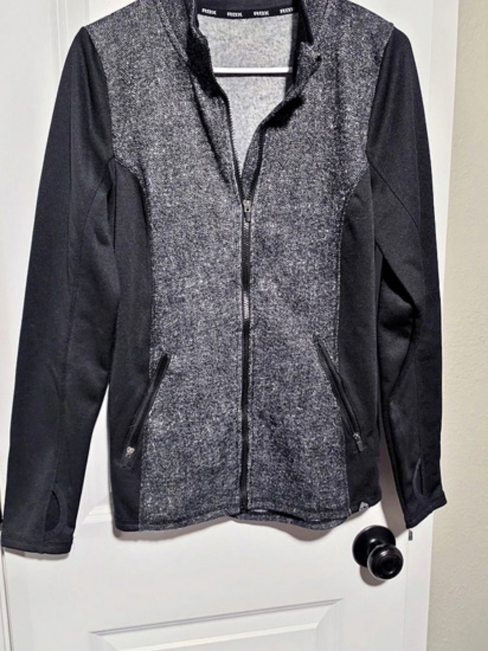 RBX Women's Gray & Black Zip Jacket